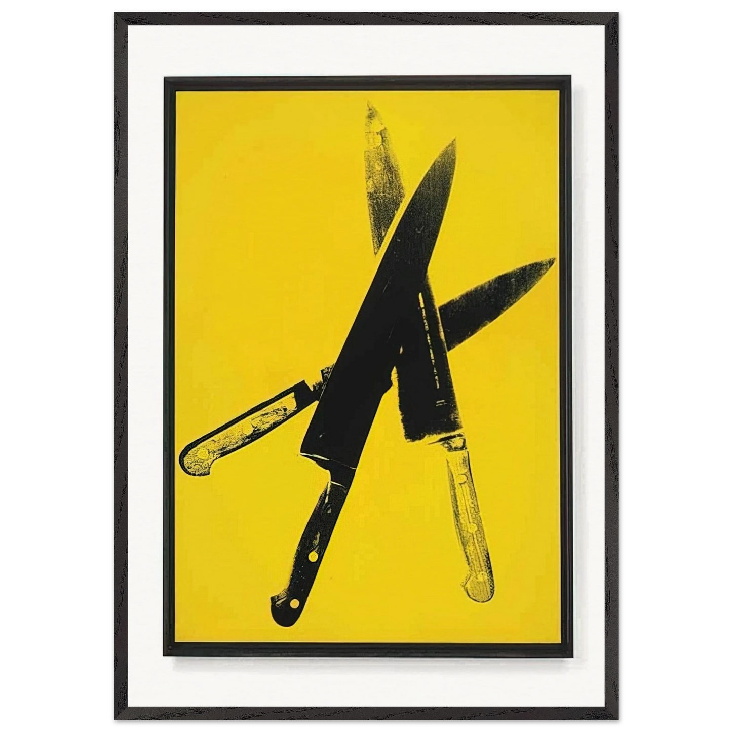 Knives - Andy Warhol Framed Art Print – Black Wooden Frame - Default Title - -Framed Art Print