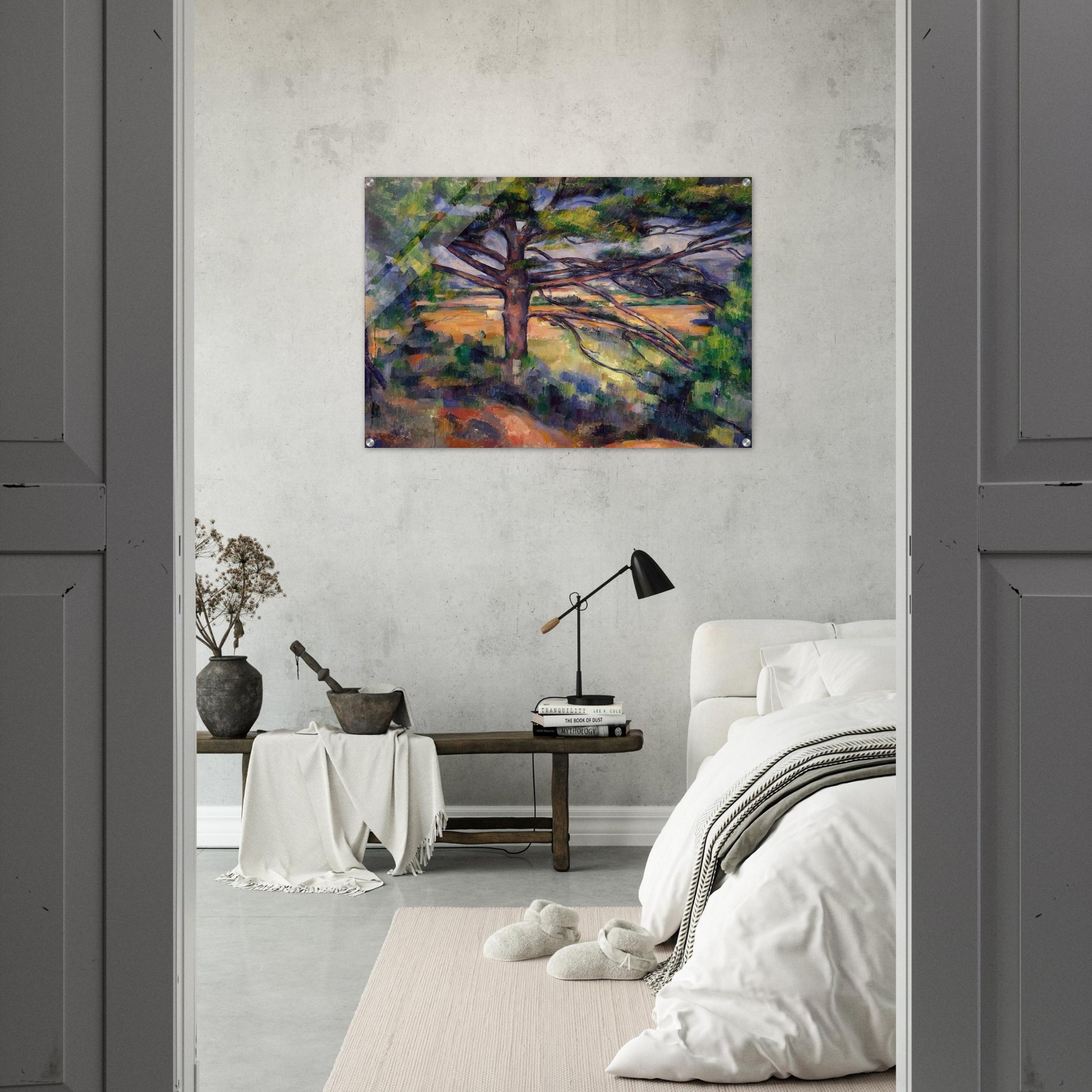 Large Pine and Red Earth - Paul Cézanne Acrylic Print - 70x100 cm / 28x40″ inches