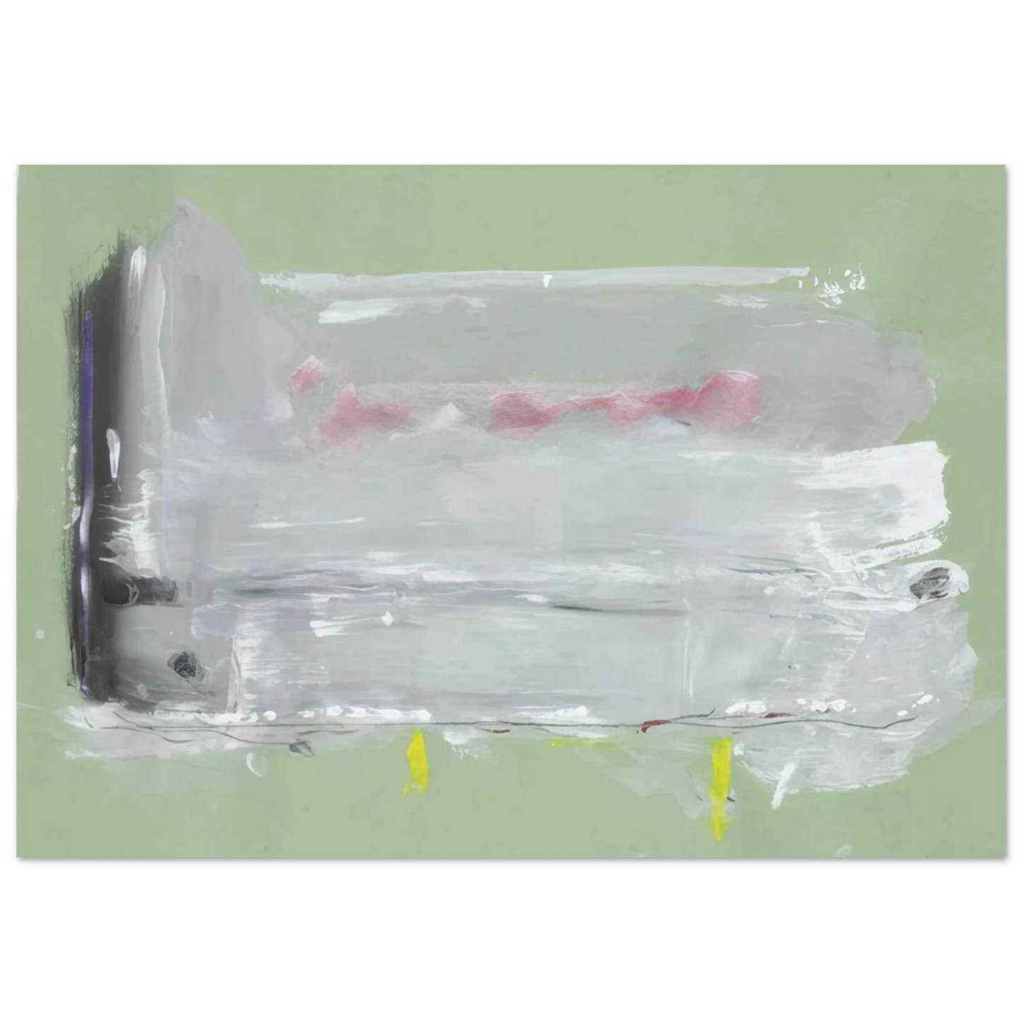 Helen Frankenthaler - Untitled - 1984 Wall art - 13x18 cm / 5x7 inches - Fine Art Poster - -