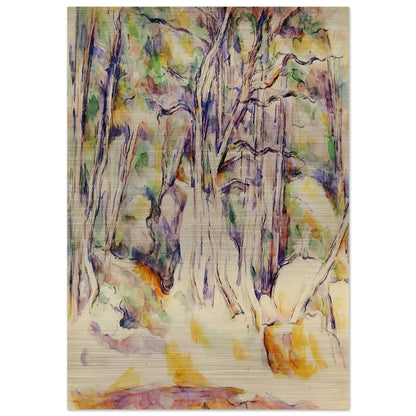 The Park of the Chateau Noir with Well - Paul Cézanne Brushed Aluminum Print - 70x100 cm / 28x40 inches | Paul Cézanne Aluminum Print | Paul Cézanne Prints