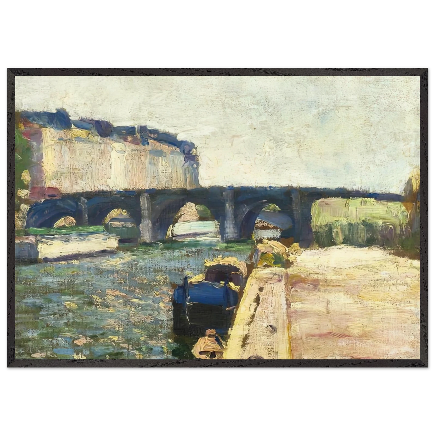 PONT DE SEINE 1897 - Henri Matisse Framed Art Print – Black Wooden Frame - Default Title - -Framed Art Print