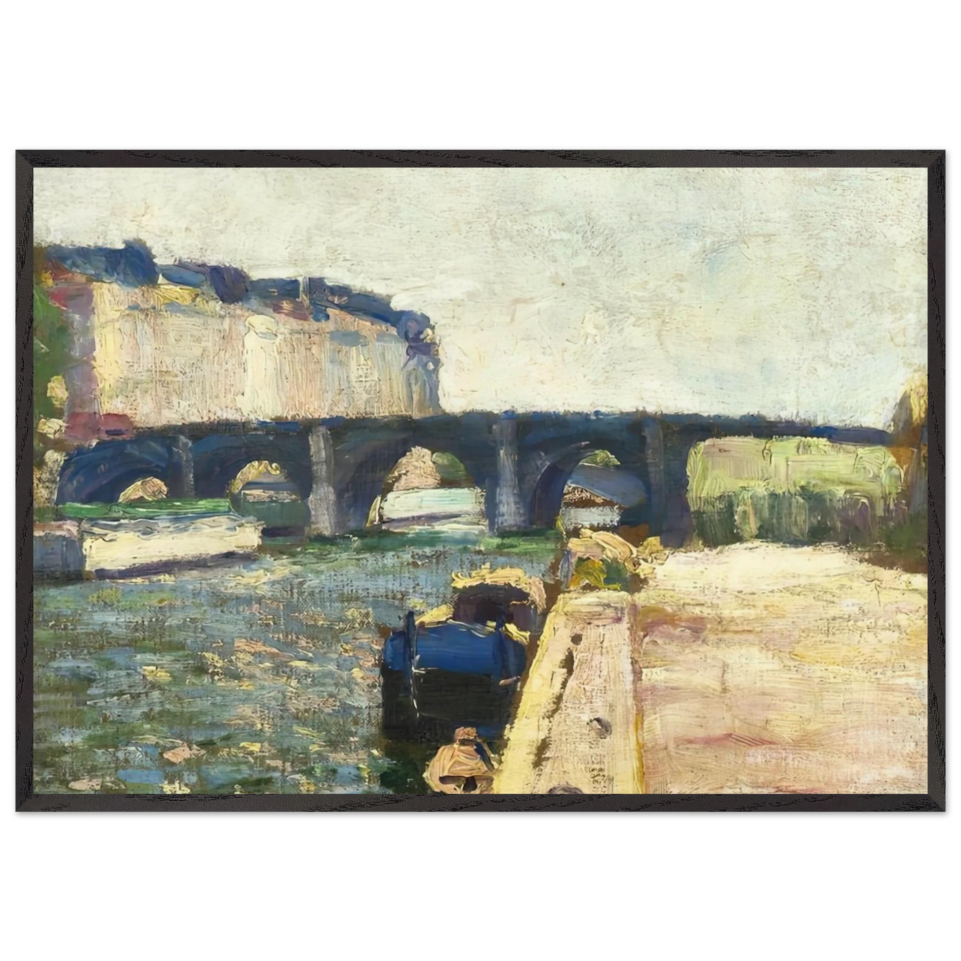 PONT DE SEINE 1897 - Henri Matisse Framed Art Print – Black Wooden Frame - Default Title - -Framed Art Print