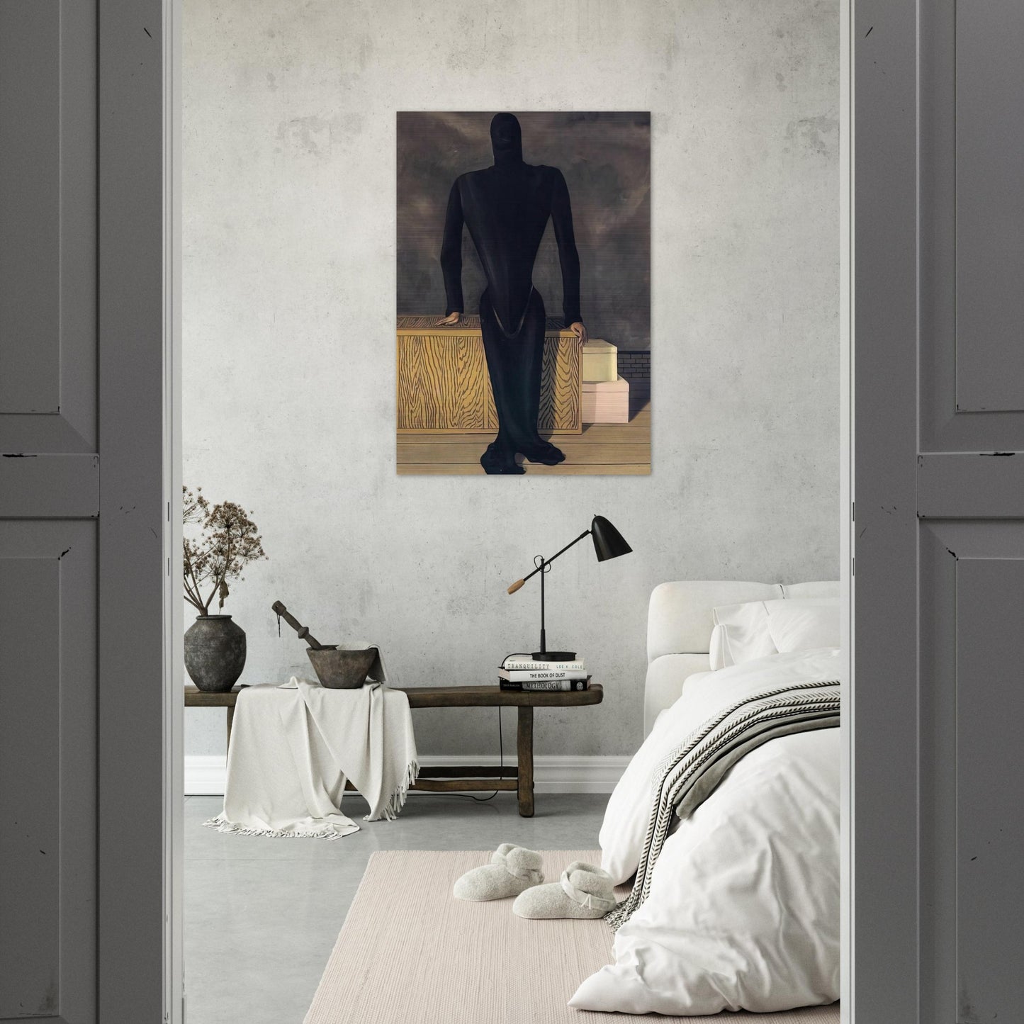 THE FEMALE THIEF 1927 - Rene Magritte Brushed Aluminum Print - 70x100 cm / 28x40 inches | Rene Magritte Aluminum Print | Rene Magritte Prints