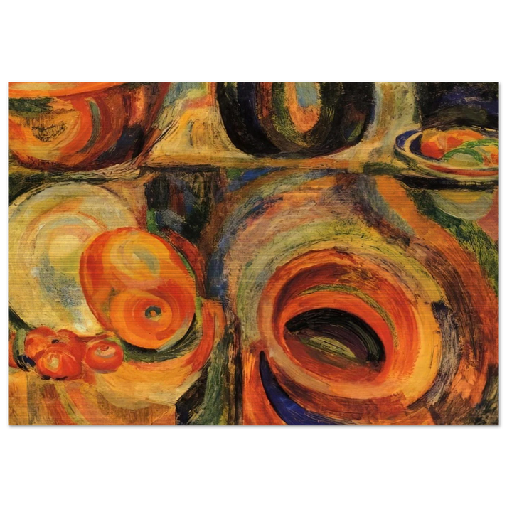 PORTUGESE STILL LIFE - Sonia Delaunay Brushed Aluminum Print - 70x100 cm / 28x40 inches | Sonia Delaunay Aluminum Print | Sonia Delaunay Prints