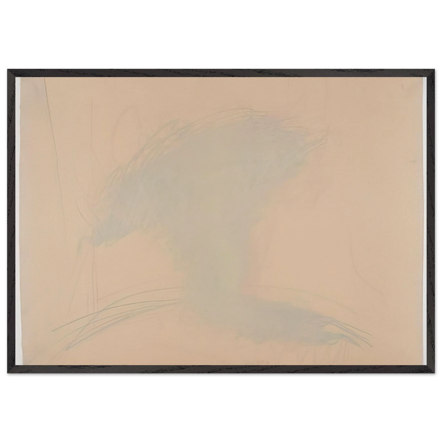 Self-Portrait as a Flower Pot - 1971 - Dieter Roth Framed Art Print – Black Wooden Frame - Default Title - -Framed Art Print