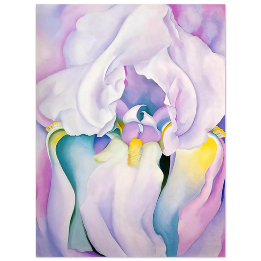 Georgia O'Keeffe - Light of Iris Fine Art Poster - 13x18 cm / 5x7 inches