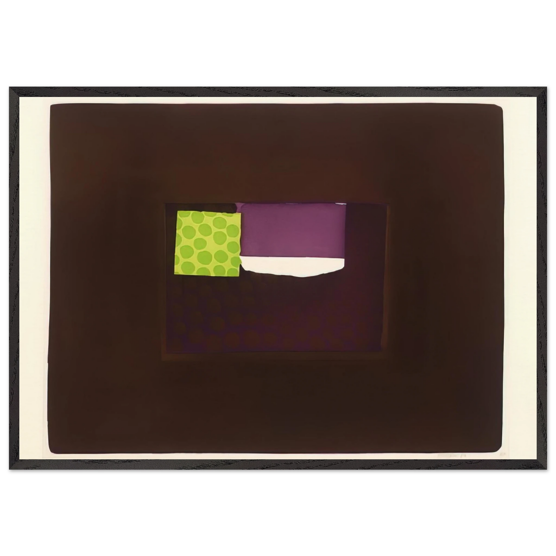 Interior Day - 1974 - Howard Hodgkin Framed Art Print – Black Wooden Frame - Default Title - -Framed Art Print