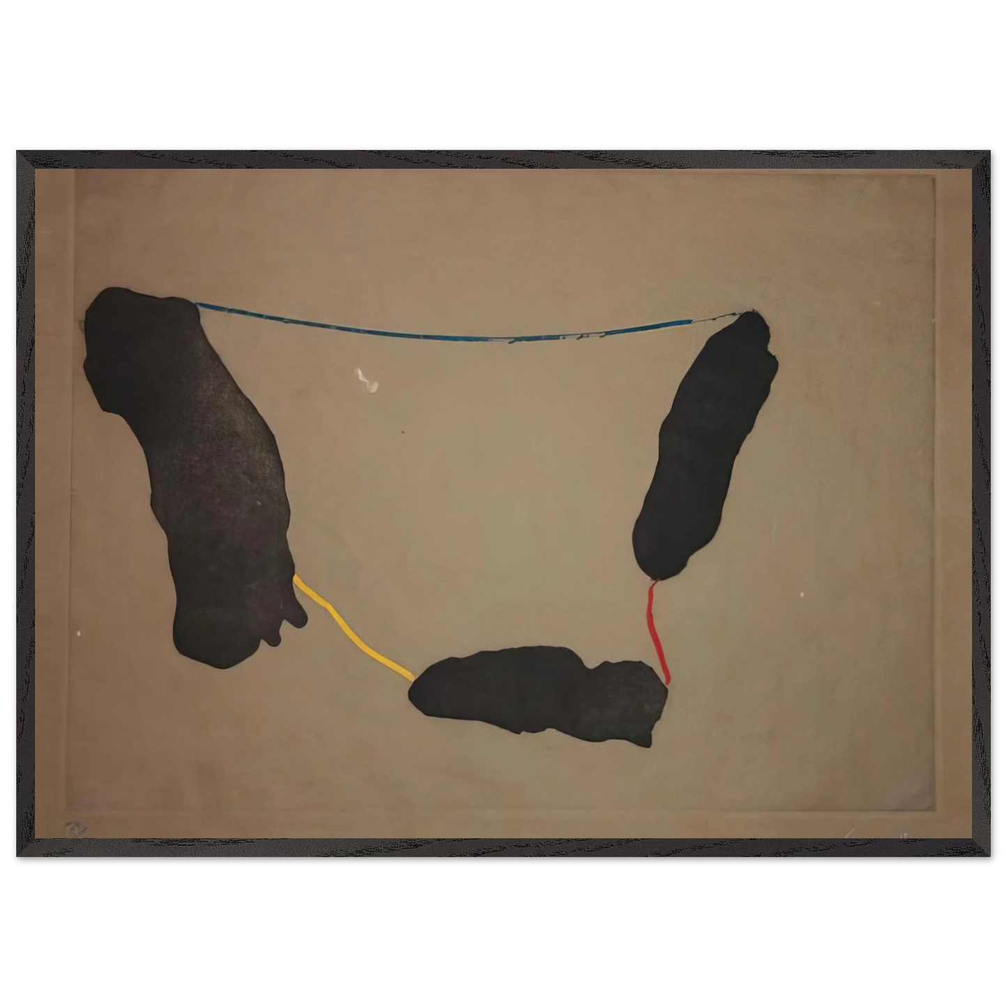 Helen Frankenthaler - Connected By Joy - 1973 Wall art - 30x40 cm / 12x16 inches - Premium Wooden Framed Poster With Fine Art Paper - Black frame