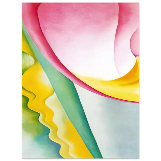 Georgia O'Keeffe - Abstraction No. 77  Tulip  Fine Art Poster - 13x18 cm / 5x7 inches