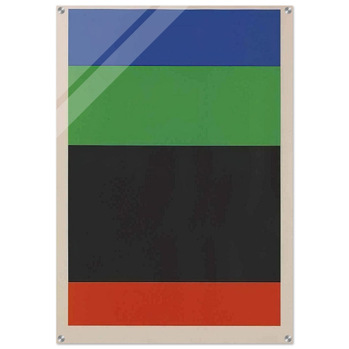 Blue-Green-Black-Red - Ellsworth Kelly Acrylic Print - 70x100 cm / 28x40″ inches