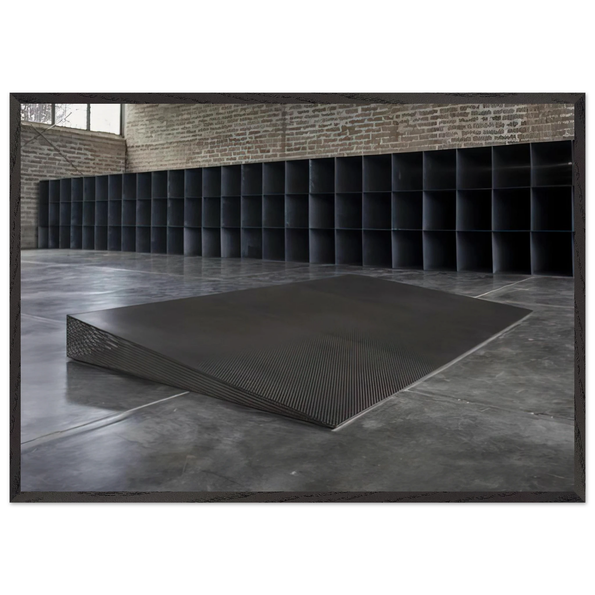 Untitled Eight Inches - 1968 - Donald Judd Framed Art Print – Black Wooden Frame - Default Title - -Framed Art Print