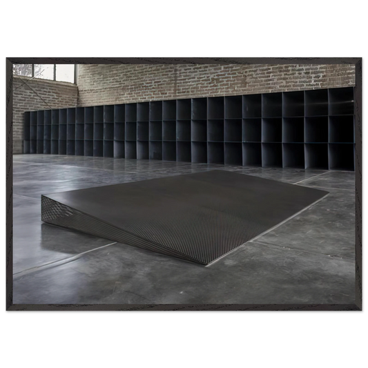 Untitled Eight Inches - 1968 - Donald Judd 70x100 cm / 28x40 inches Framed Art Print – Black Wooden Frame