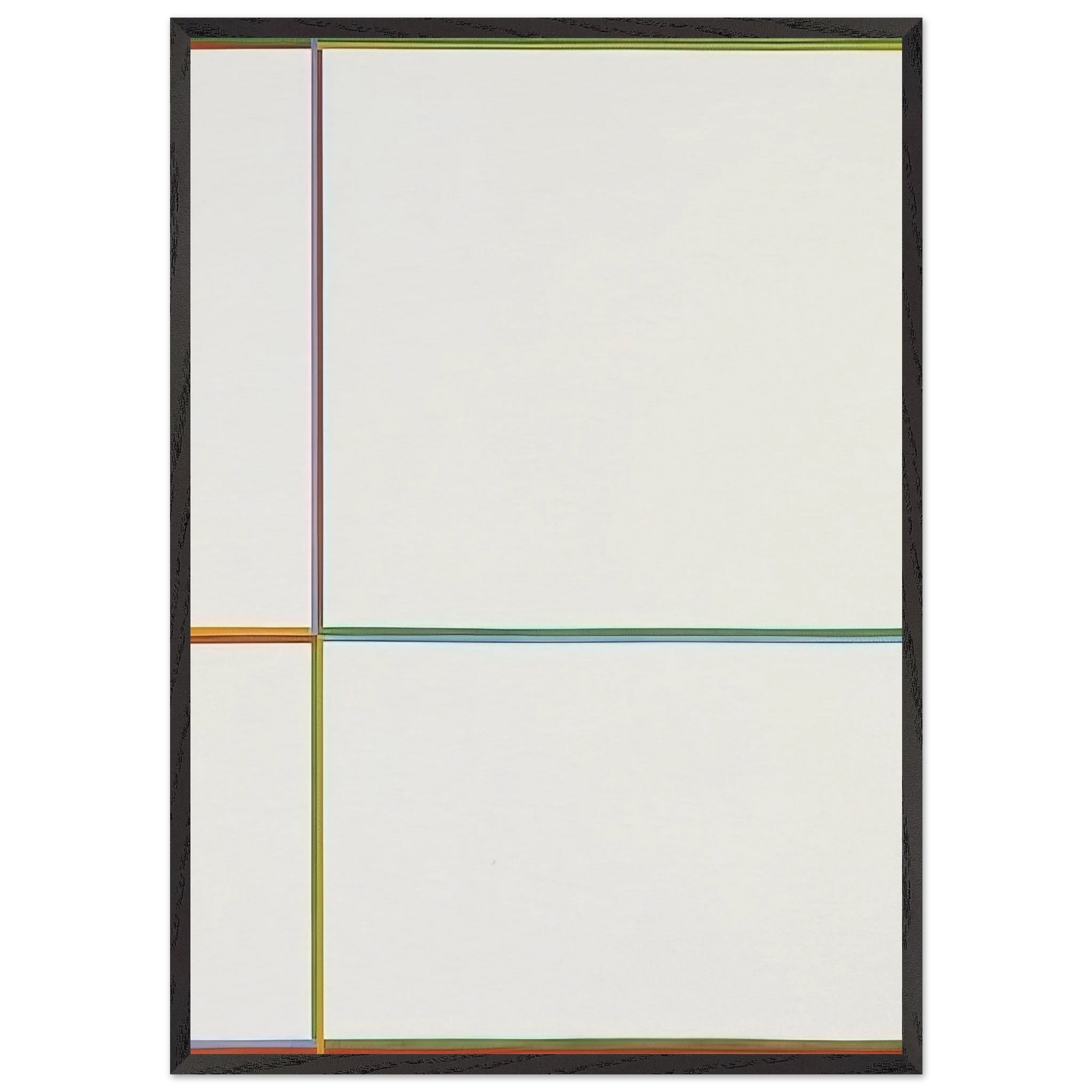 Doppelfarben in the cross 1-2-3-4 - 1968 - Max Bill Framed Art Print – Black Wooden Frame - Default Title - -Framed Art Print