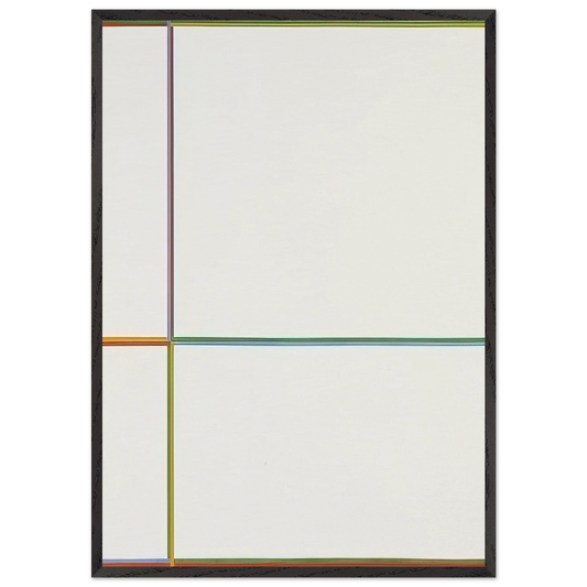 Doppelfarben in the cross 1-2-3-4 - 1968 - Max Bill Framed Art Print – Black Wooden Frame - Default Title - -Framed Art Print