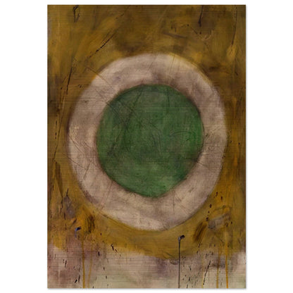 Green Glow - 1958 - Gene Davis Brushed Aluminum Print - 70x100 cm / 28x40 inches | Gene Davis Aluminum Print | Gene Davis Prints
