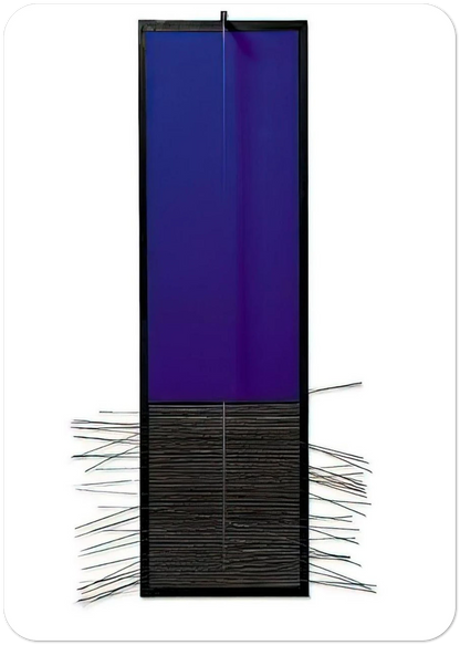 BLEU VERTICAL By Jesus Rafael Soto Pack of 10 Post Cards | Jesus Rafael Soto Post Cards | A6 (10.5 x 14.8 cm) - 4.1 x 5.8 inches