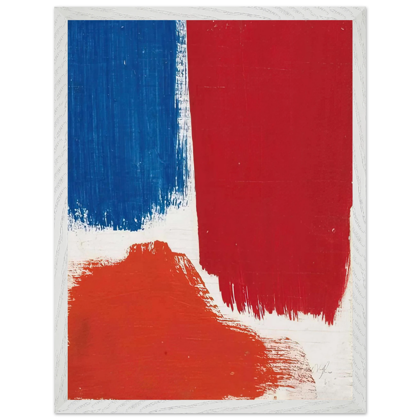Mark Rothko - Untitled - 1961 Wall Art - 21x29.7 cm / 8x12" - Premium Wooden Framed Poster With Fine Art Paper - Wood frame