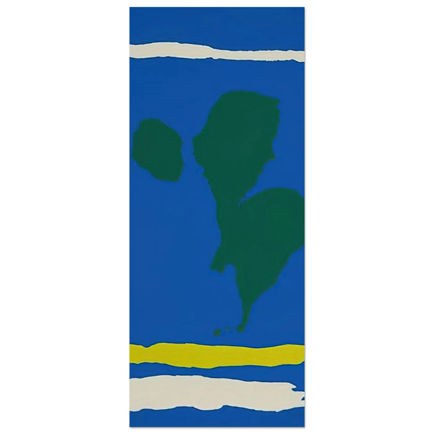 Helen Frankenthaler - Air Frame - 1965 Wall art - 70x70 cm / 28x28 inches - Premium Wooden Framed Poster With Fine Art Paper - Black frame
