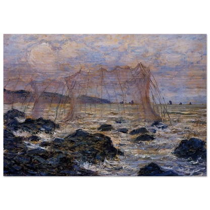 The Nets - claude monet Brushed Aluminum Print - 70x100 cm / 28x40 inches | claude monet Aluminum Print | claude monet Prints