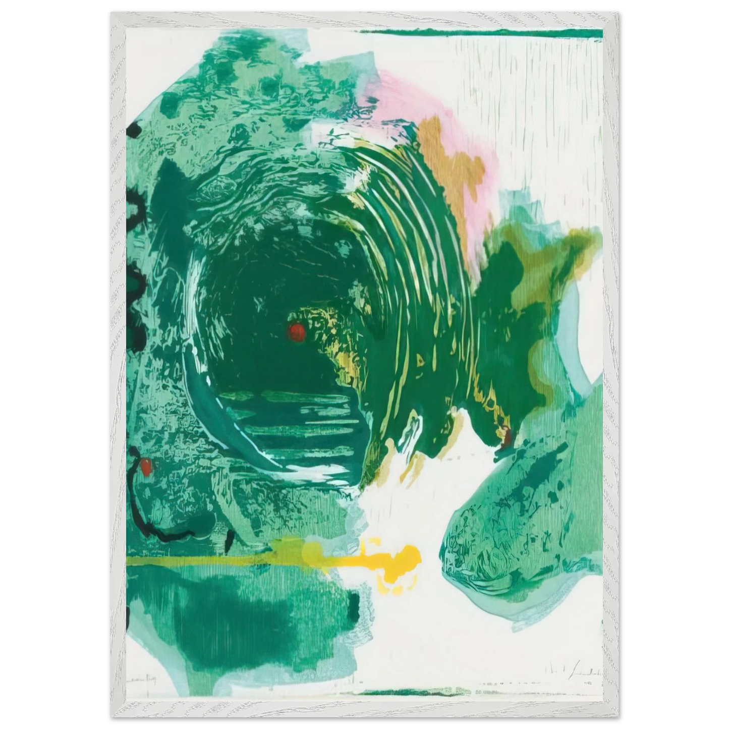 Helen Frankenthaler - Radius - 1993 Wall art - 50x70 cm / 20x28 inches - Premium Wooden Framed Poster With Fine Art Paper - Wood frame