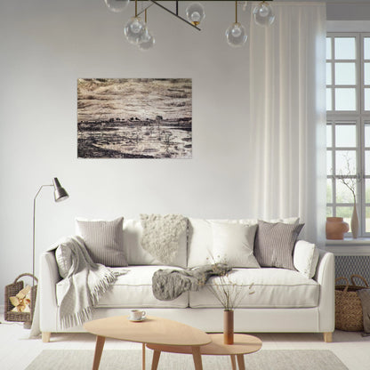 A Marsh - Vincent van Gogh Brushed Aluminum Print - 70x100 cm / 28x40 inches | Vincent van Gogh Aluminum Print | Vincent van Gogh Prints