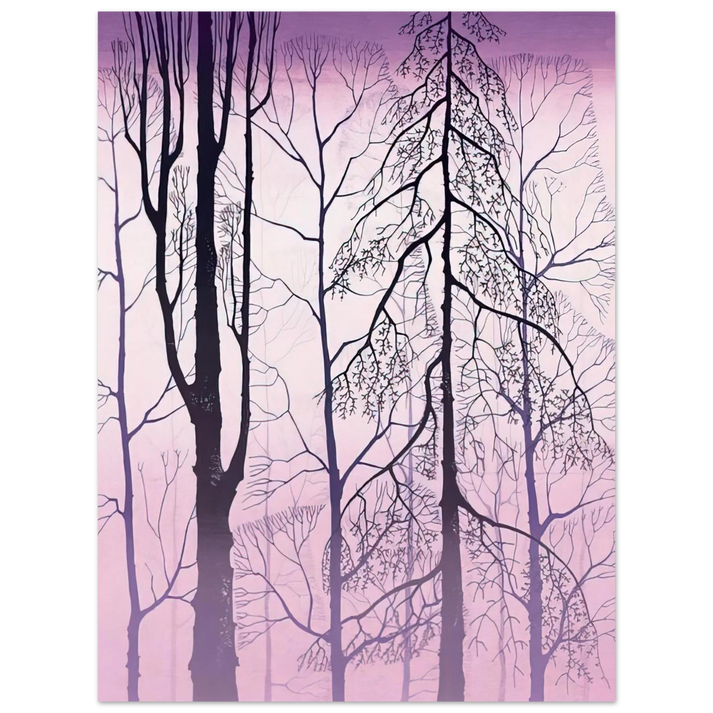 Eyvind Earle - Winter woods  75x100 cm / 30x40inches Fine Art Poster