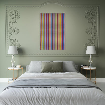 Battle for Grownups - 1970 - Gene Davis Brushed Aluminum Print - 70x100 cm / 28x40 inches | Gene Davis Aluminum Print | Gene Davis Prints