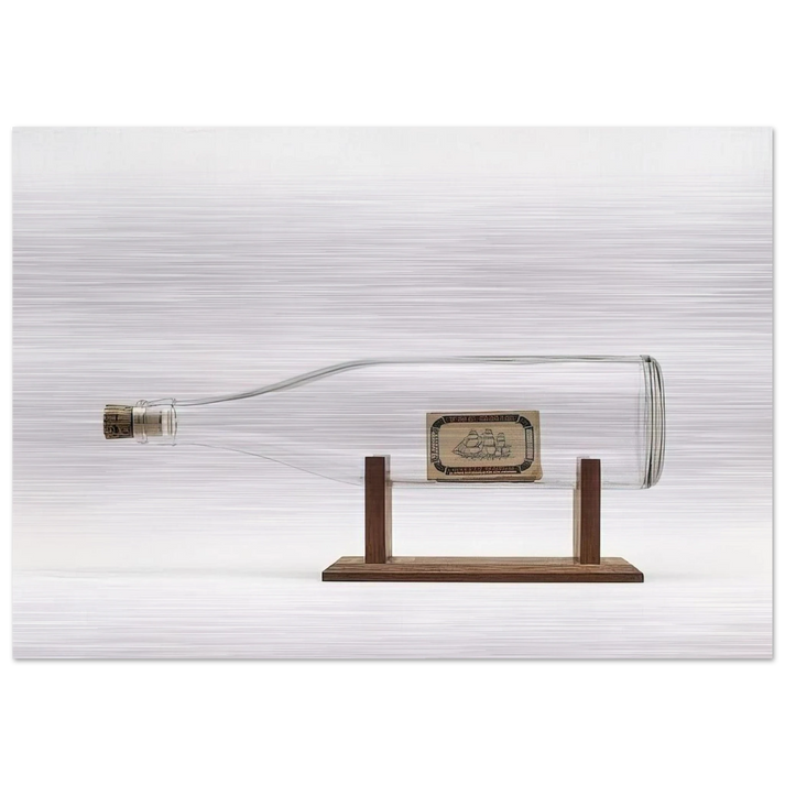 Ship in a Bottle - 1963 - Billy Apple Brushed Aluminum Print - 70x100 cm / 28x40 inches | Billy Apple Aluminum Print | Billy Apple Prints