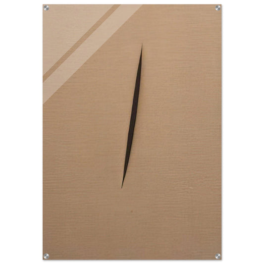 Concept Spatiale - 1960 - Lucio Fontana Acrylic Print - 70x100 cm / 28x40″ inches | Lucio Fontana Wall Art | Lucio Fontana Prints