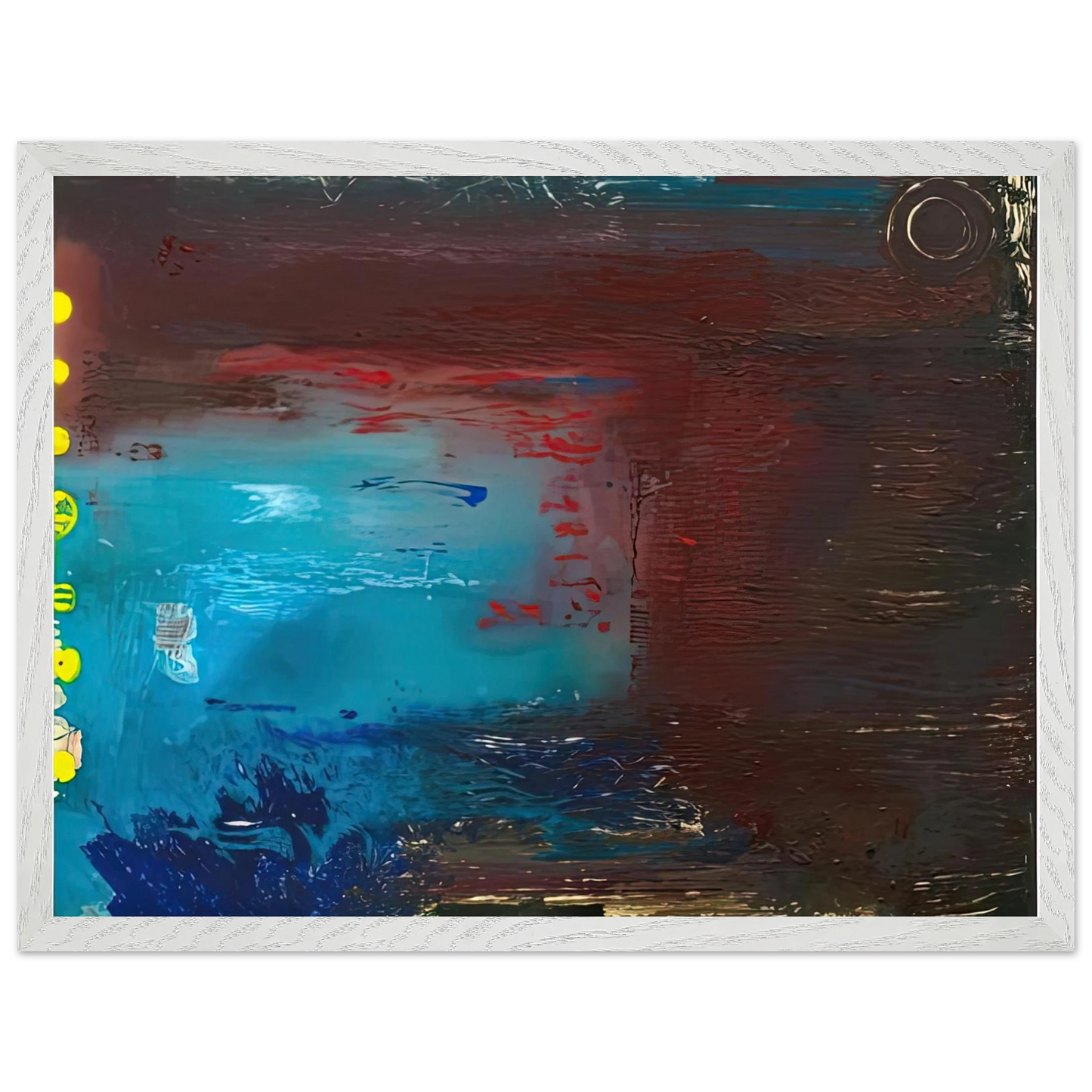 Helen Frankenthaler - Borrowed Dream, 1992- Wall Art - 30x40 cm / 12x16 inches - Premium Wooden Framed Poster With Fine Art Paper - Wood frame