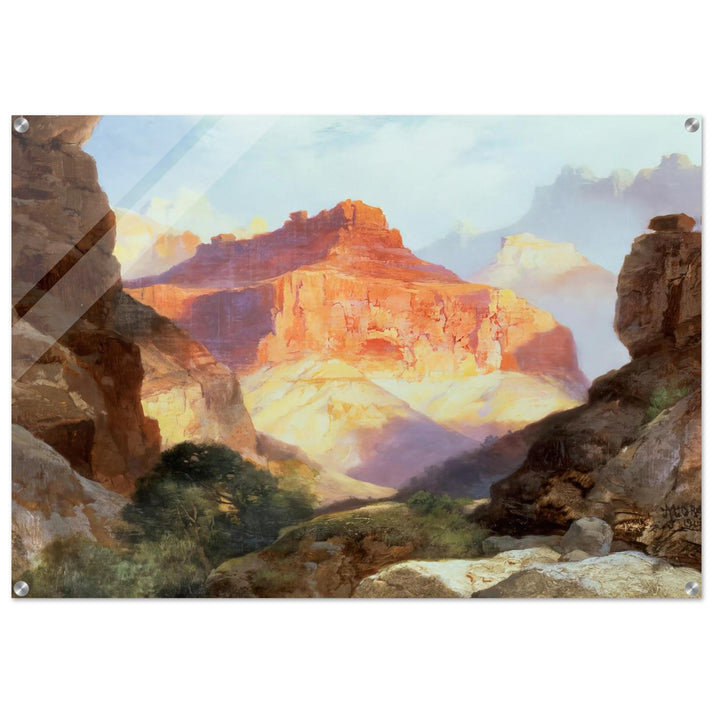 Under the Red Wall - Thomas Moran Acrylic Print - 70x100 cm / 28x40″ inches