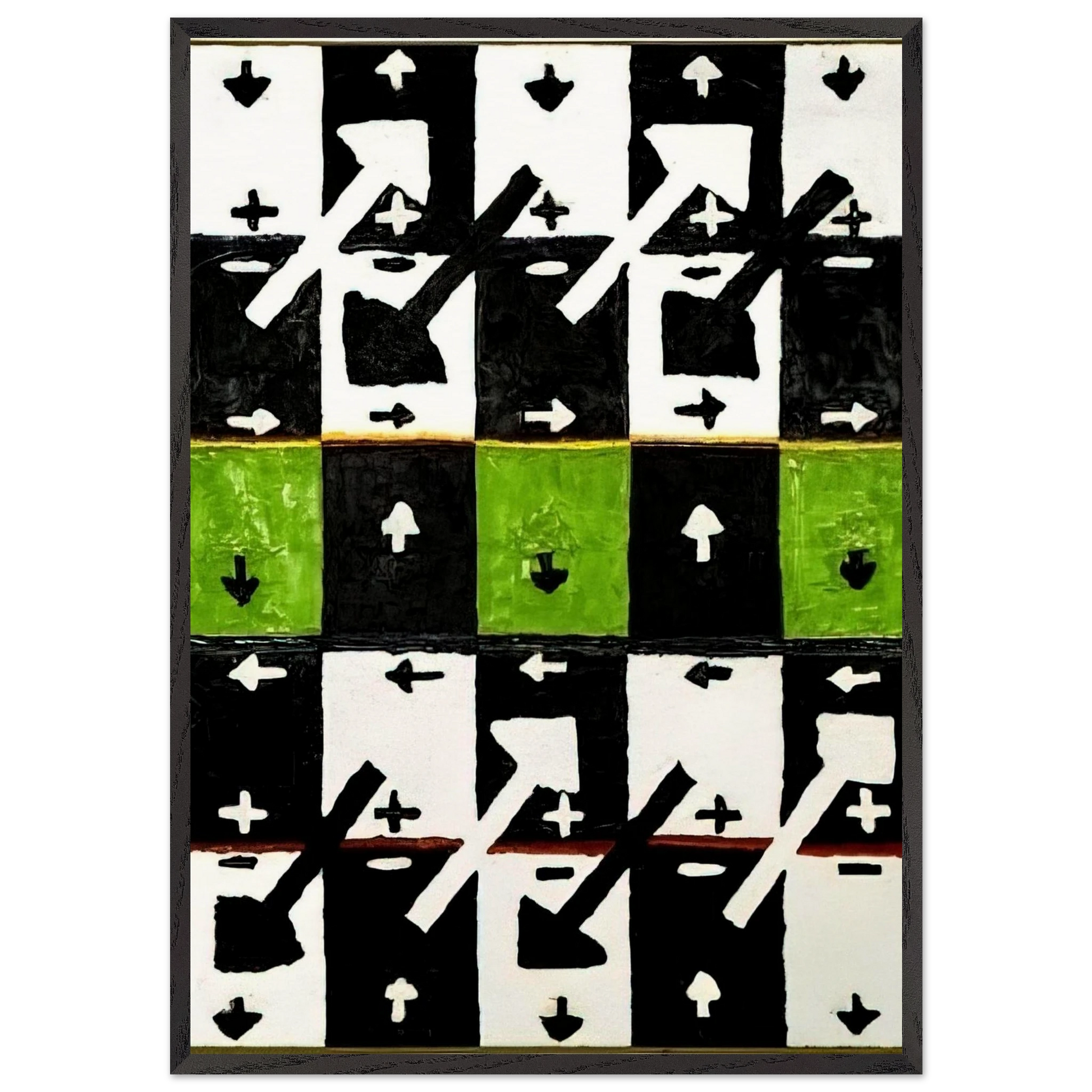 An Influence of the Earths Motion on Optical Phenomena - 1961 - Alfred Jensen Framed Art Print – Black Wooden Frame - Default Title - -Framed Art Print