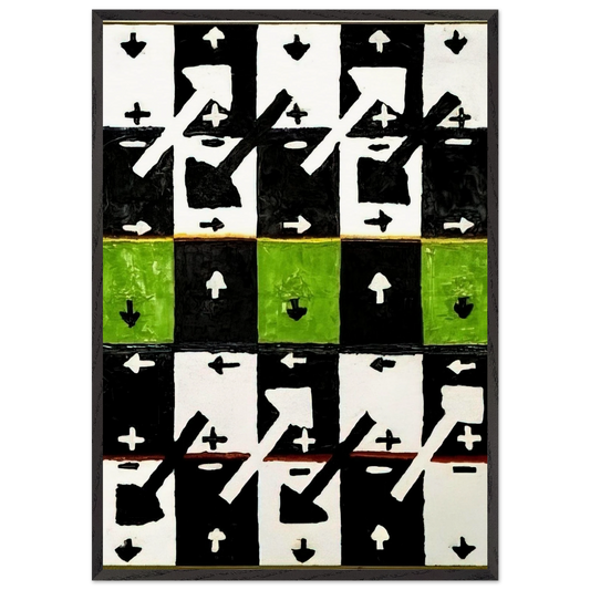 An Influence of the Earths Motion on Optical Phenomena - 1961 - Alfred Jensen Framed Art Print – Black Wooden Frame - Default Title - -Framed Art Print