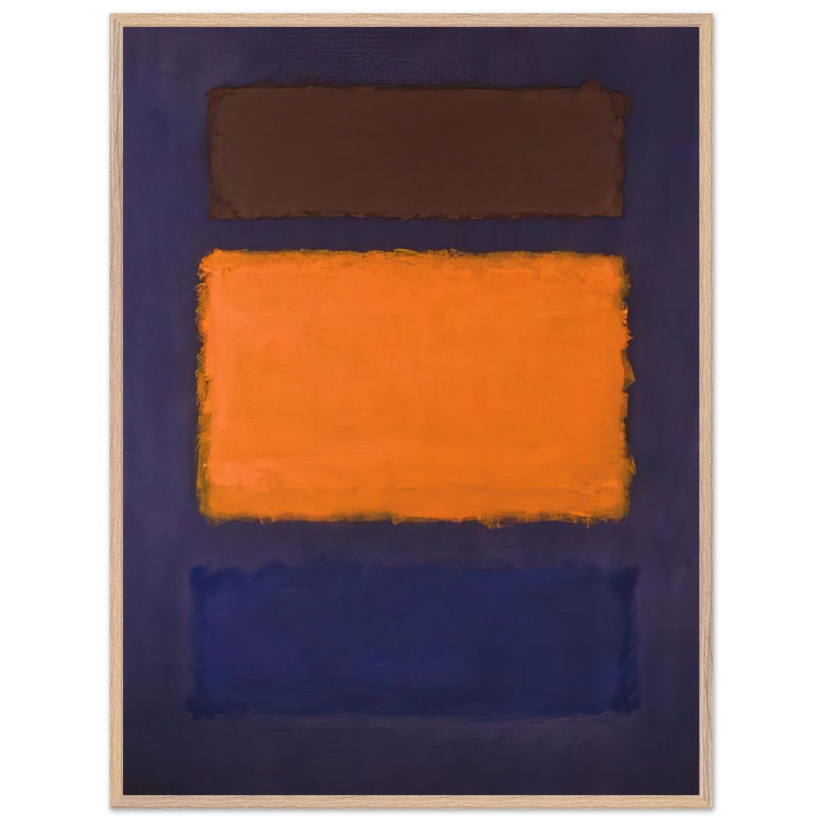 Mark Rothko Brown Mark Rothko - Brown, Orange, Blue on Maroon - c.1963 United States Wal ...