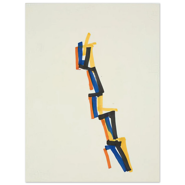 Charlotte Posenenske - Striped Picture - 1965  75x100 cm / 30x40inches Fine Art Poster