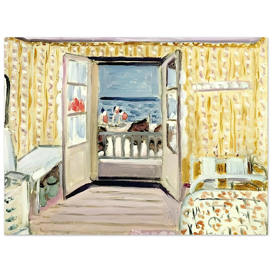 Henri Matisse - INTERIOR JULY 14TH ETRETAT 1920 Fine Art Poster - Default Title