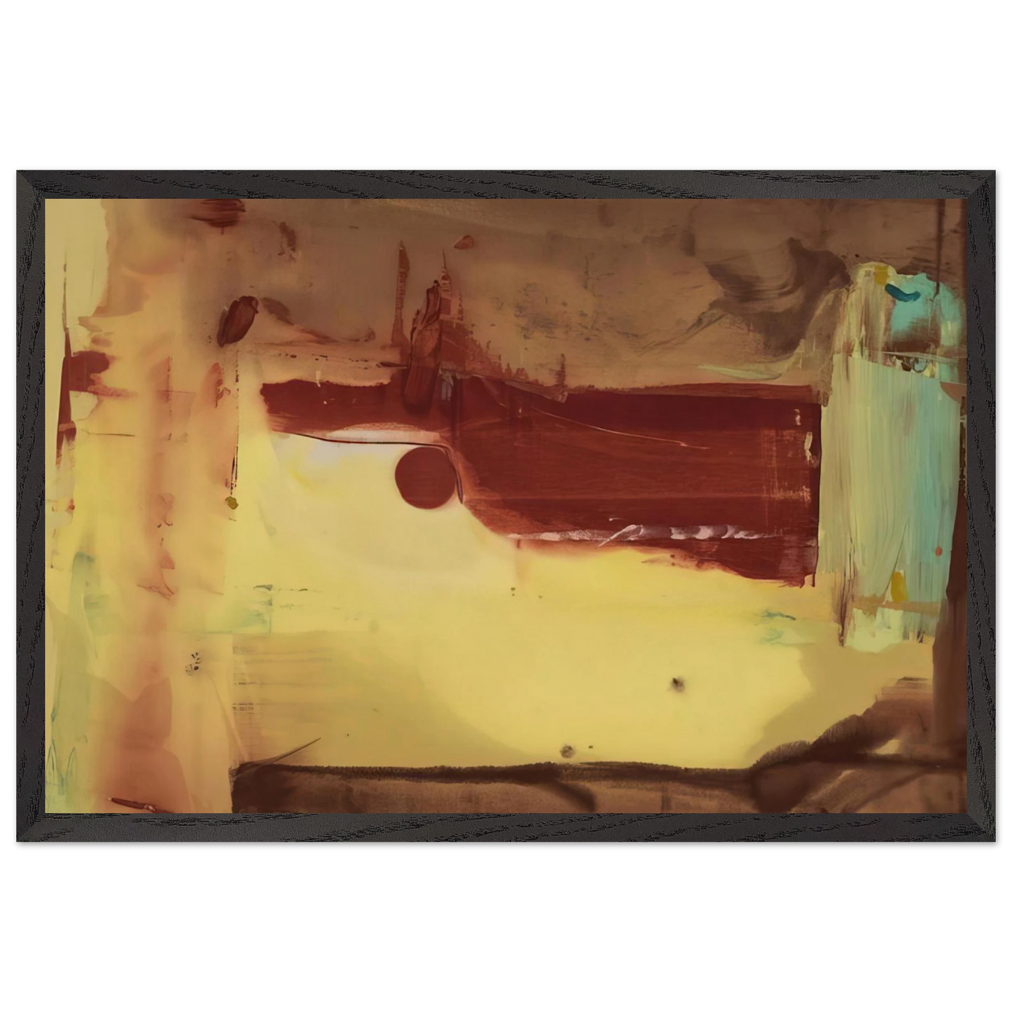 Helen Frankenthaler - Desert Pass - 1976 Wall art - 21x29.7 cm / 8x12" - Fine Art Poster - -