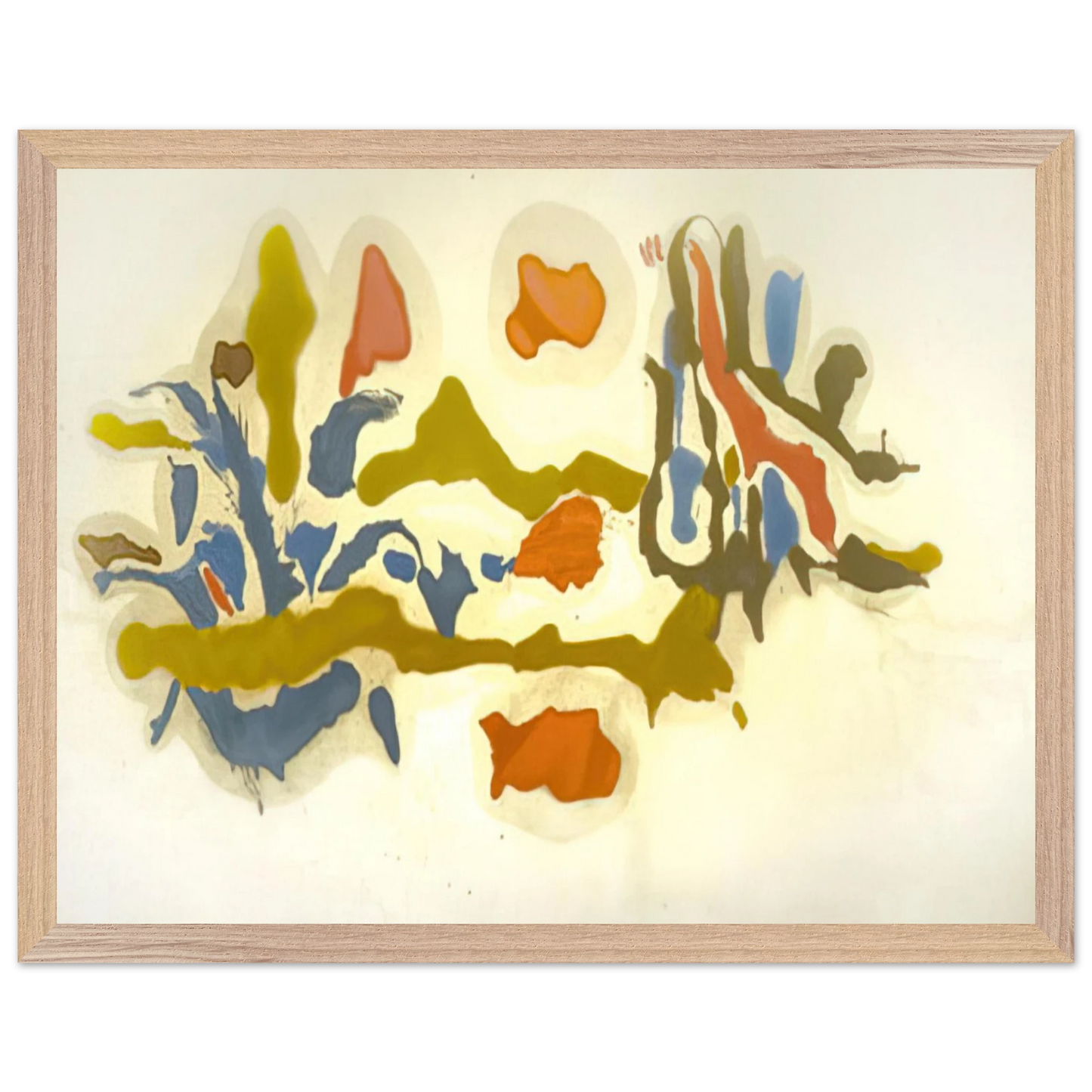 Helen Frankenthaler - Seascape with Dunes - 1962 Wall art - 50x70 cm / 20x28 inches - Fine Art Poster - -