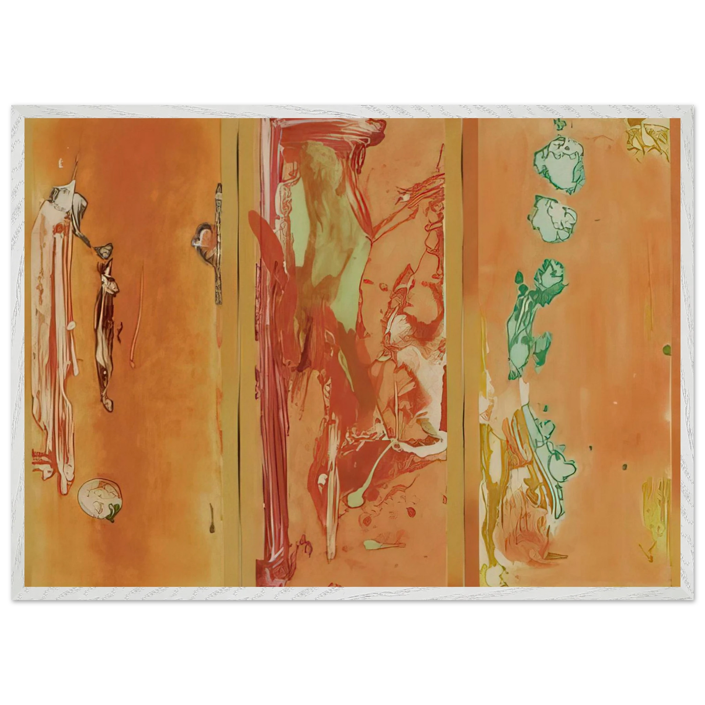 Helen Frankenthaler - Gateway - 1988 Wall art - 27x35 cm / 11x14 inches - Premium Wooden Framed Poster With Fine Art Paper - Wood frame