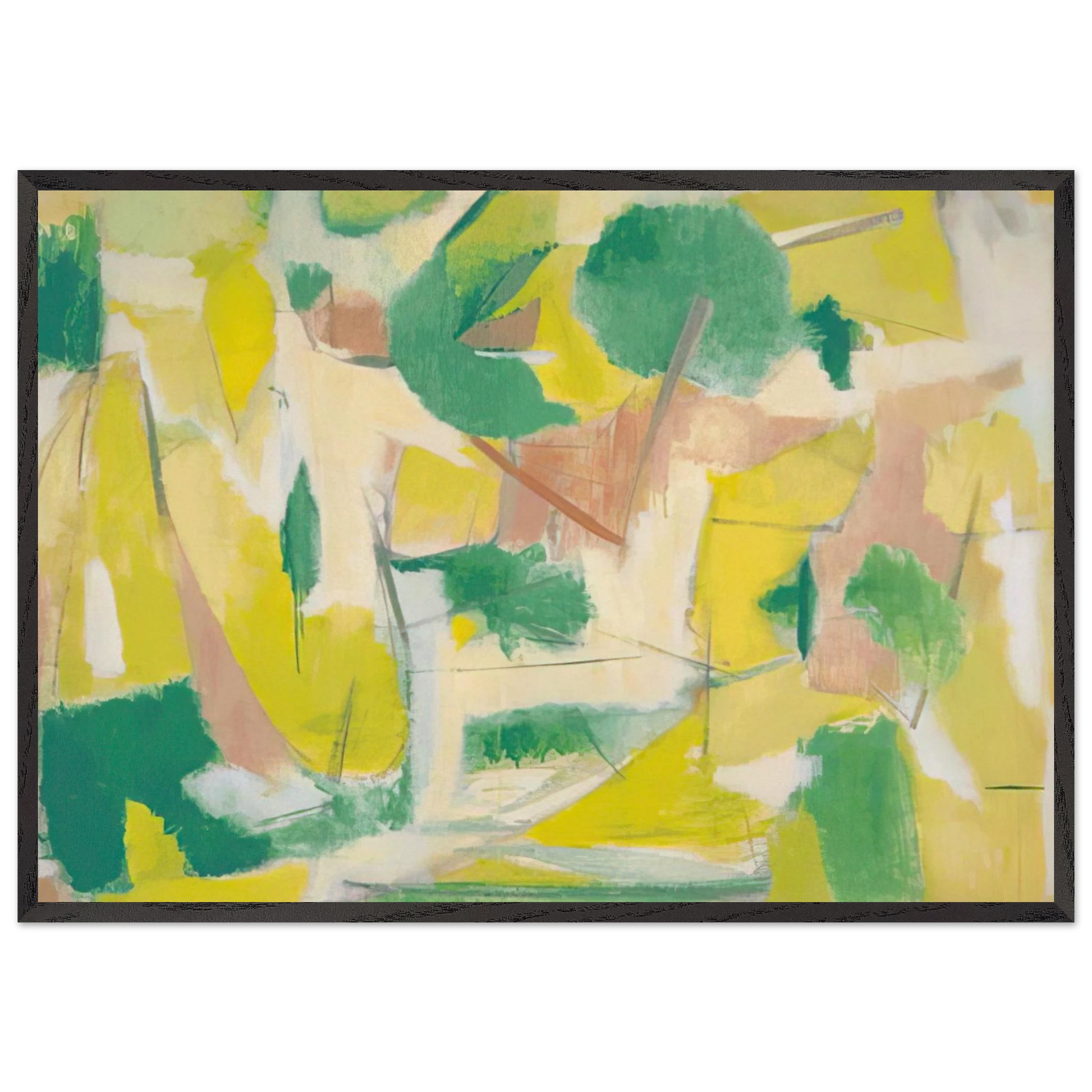 COPLA 1951 - Esteban Vicente Framed Art Print – Black Wooden Frame - Default Title - -Framed Art Print