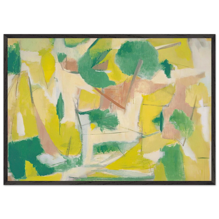 COPLA 1951 - Esteban Vicente 70x100 cm / 28x40 inches Framed Art Print – Black Wooden Frame