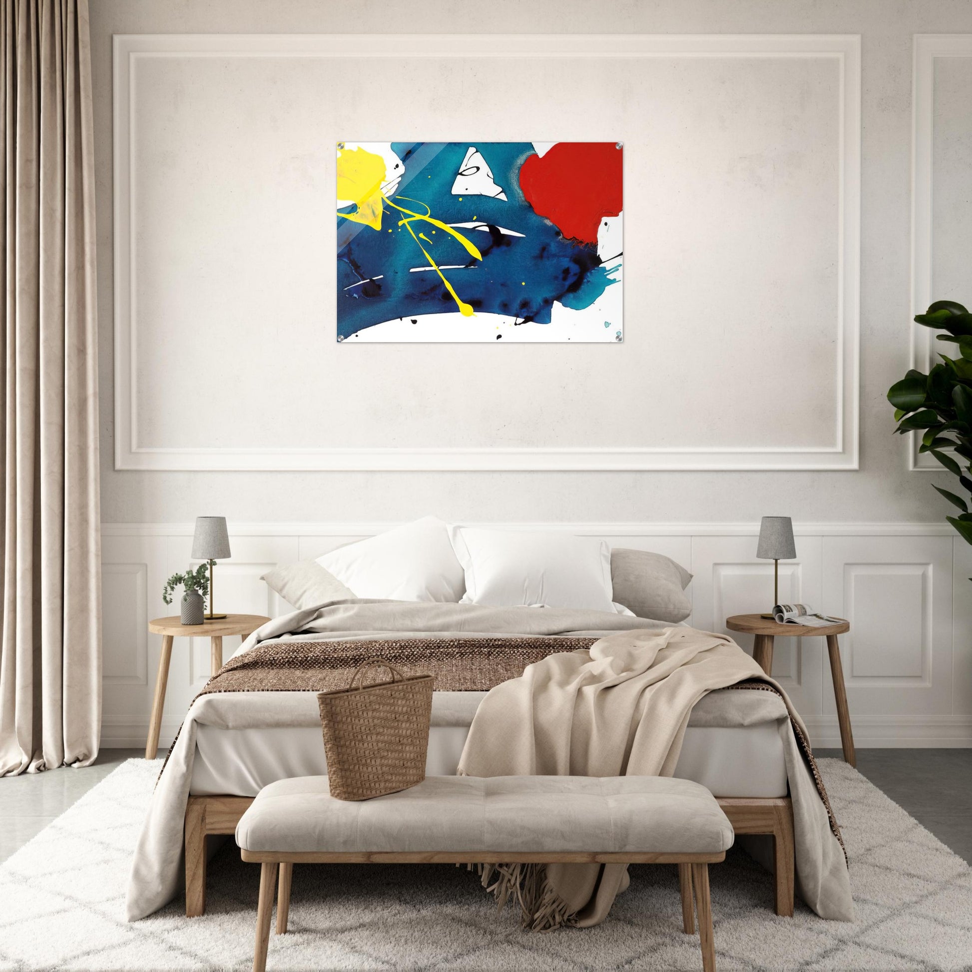Untitled  SFP94-105  SFF1697  - Sam Francis Acrylic Print - 70x100 cm / 28x40″ inches | Sam Francis Wall Art | Sam Francis Prints
