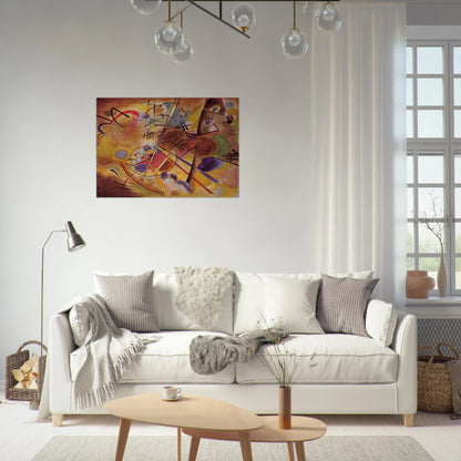 SMALL DREAM IN RED 1925 - Wassily Kandinsky Brushed Aluminum Print - 70x100 cm / 28x40 inches | Wassily Kandinsky Aluminum Print | Wassily Kandinsky Prints