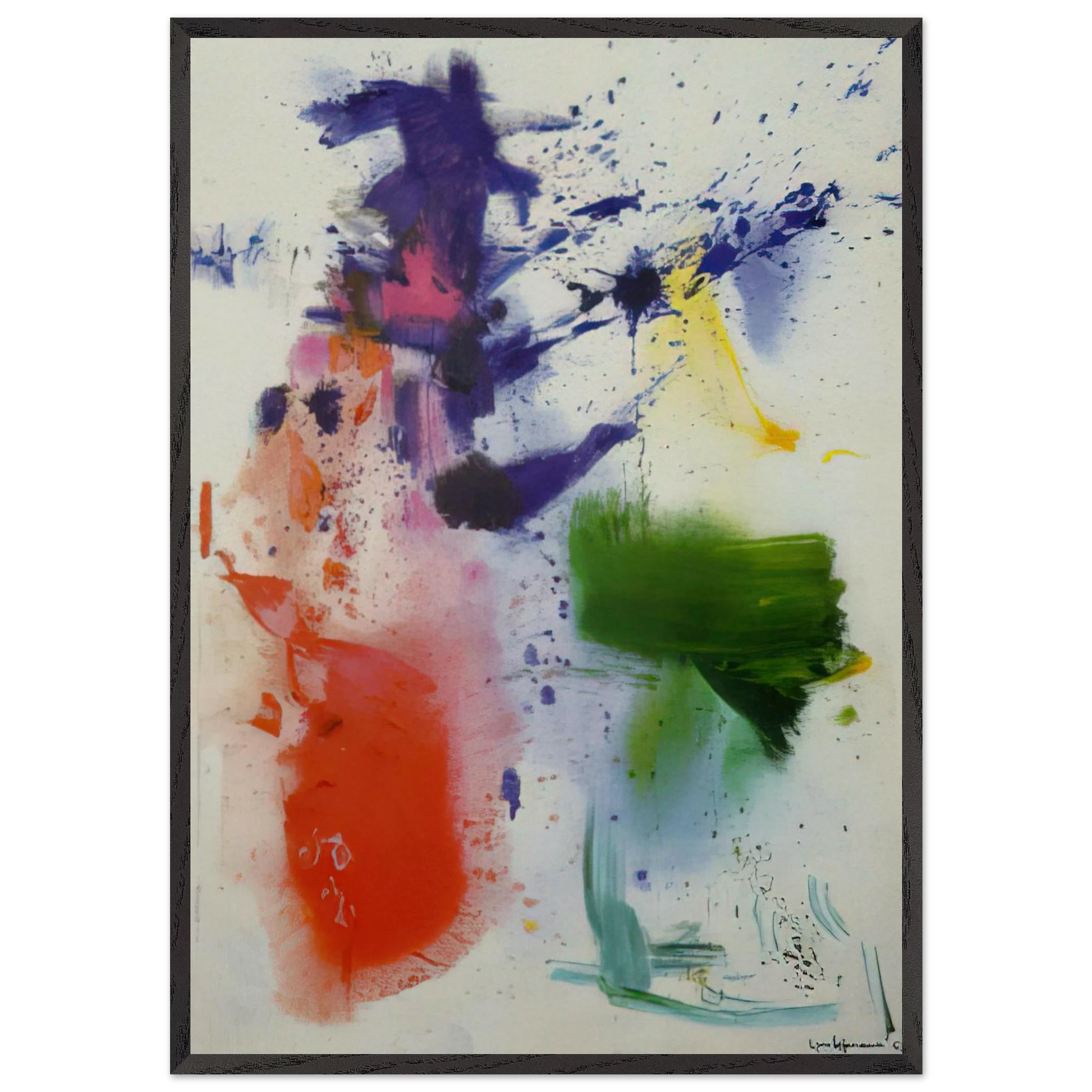 Furioso - Hans Hofmann Framed Art Print – Black Wooden Frame - Default Title - -Framed Art Print