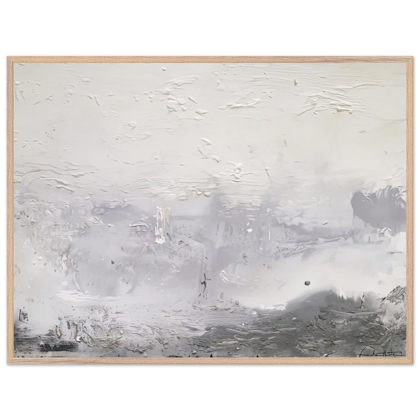 Helen Frankenthaler - Barometer, 1992- Wall Art - 60x80 cm / 24x32 inches - Premium Wooden Framed Poster With Fine Art Paper - Black frame