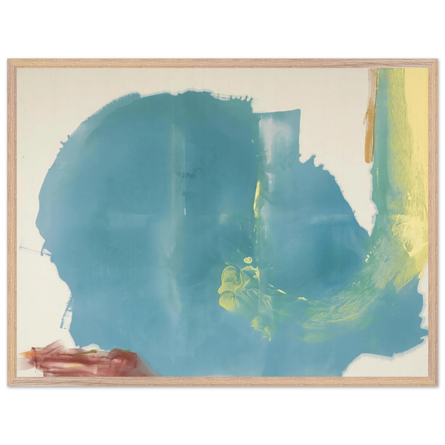 Helen Frankenthaler - Where Necessary - 1977 Wall art - A3 (29.7 x 42  cm) - Premium Wooden Framed Poster With Fine Art Paper - Black frame