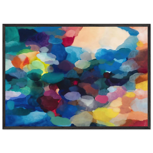 Noble Numbers - Alice Baber Framed Art Print – Black Wooden Frame - Default Title - -Framed Art Print