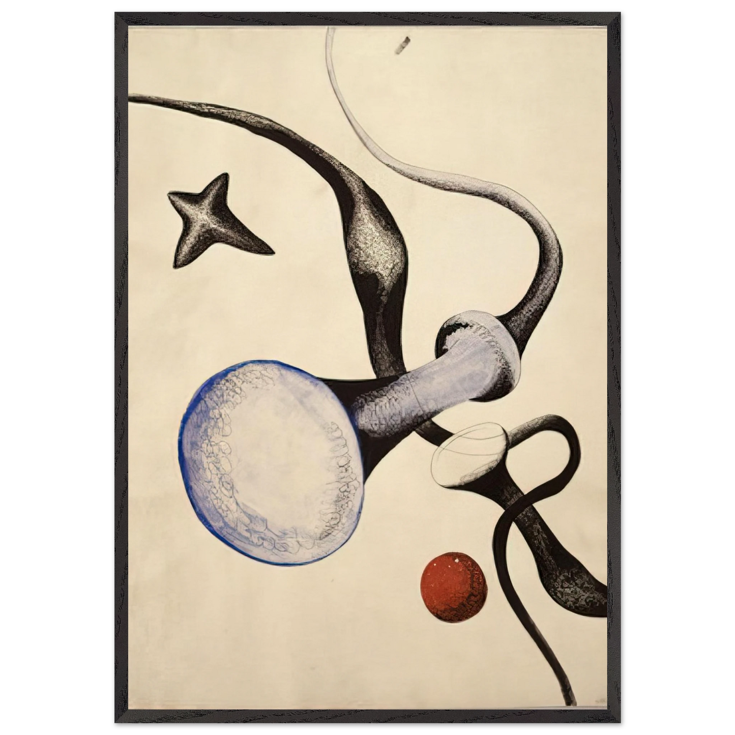 UNTITLED 1932 - Alexander Calder Framed Art Print – Black Wooden Frame - Default Title - -Framed Art Print