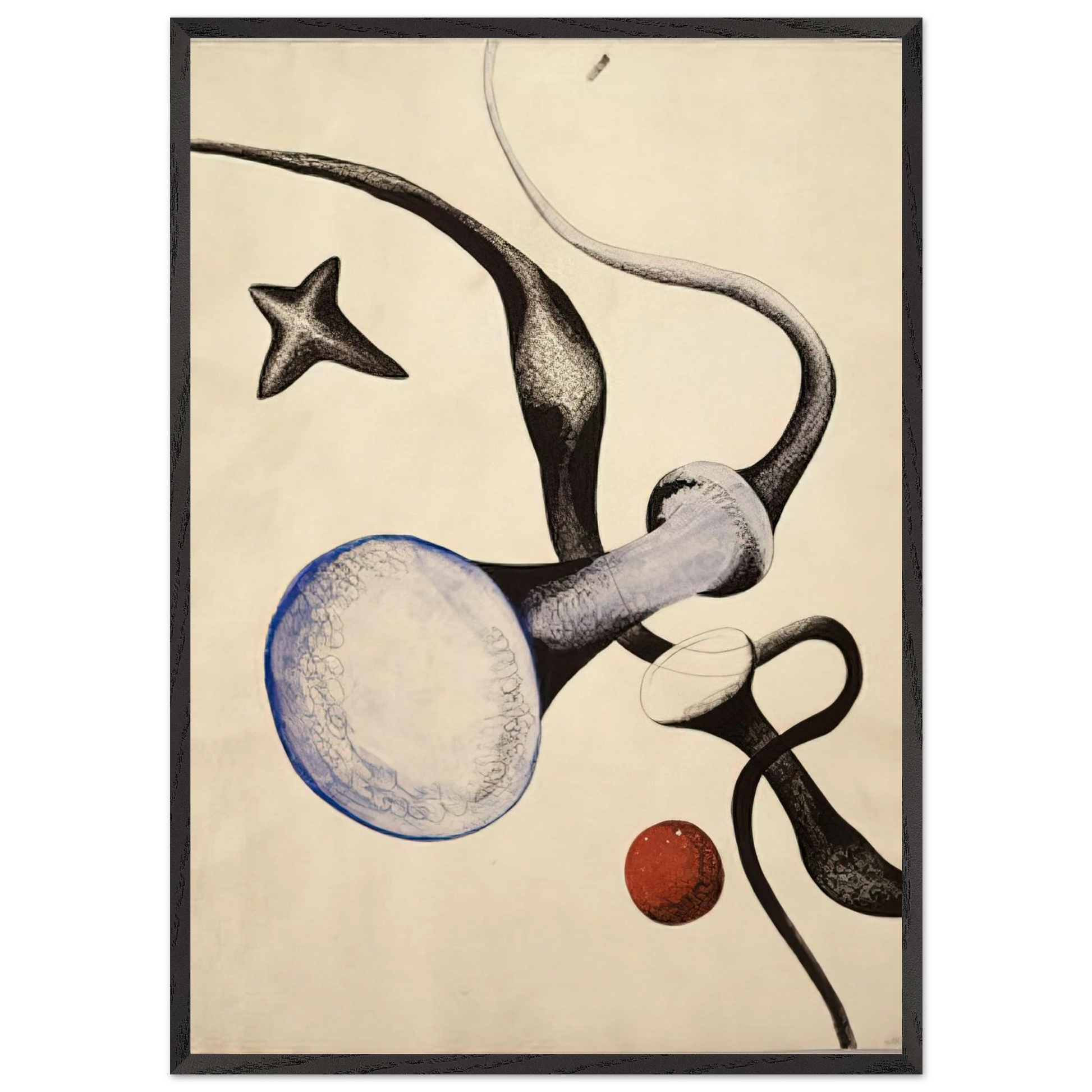 UNTITLED 1932 - Alexander Calder Framed Art Print – Black Wooden Frame - Default Title - -Framed Art Print