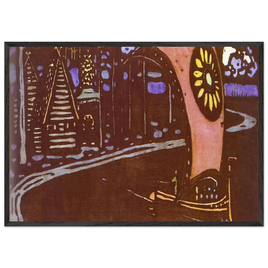 THE GOLDEN SAIL 1903 - Wassily Kandinsky Framed Art Print – Black Wooden Frame - Default Title - -Framed Art Print